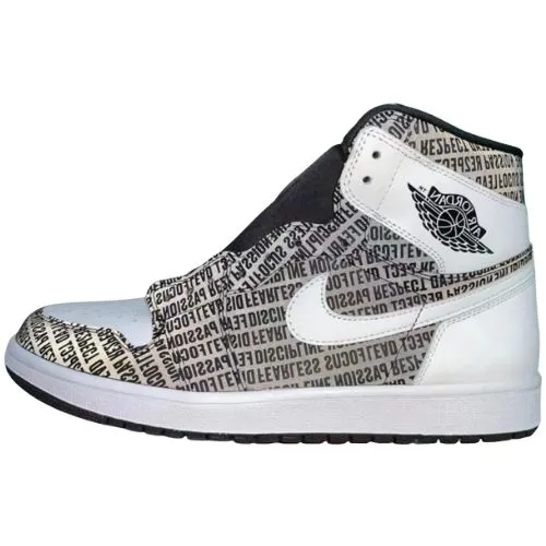 Nike Air Jordan 1 Retro "RE2PECT" Negro Reflectante Blanco