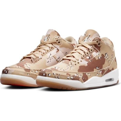 Alternative view of Air Jordan Retro 3 Tex "Desert Camo" Cafe