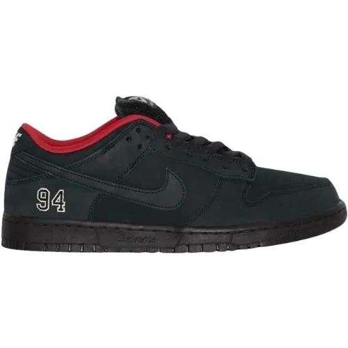 Supreme x Nike Dunk Low SB "Black" Negro Rojo