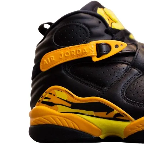 Alternative view of Jordan Retro 8 "Taxi" Negro Amarillo Yellow Black