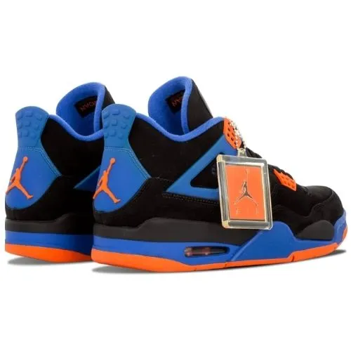 Alternative view of Air Jordan Retro 4 "Cavs" Negro Morado Naranja