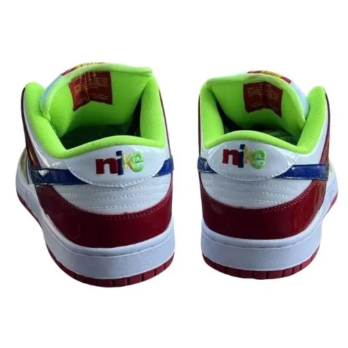 Alternative view of Ebay x Nike Dunk Low SB “Sandy Bodecker V2" Rojo Amarillo Verde