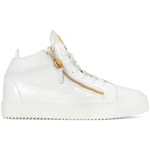 Giuseppe Zanotti Kriss mid-top Charol Blanco