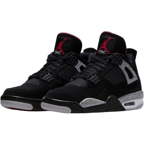 Alternative view of Air Jordan Retro 4 "Black Cement" Negro