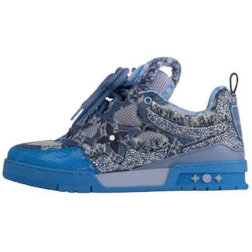 LOUIS VUITTON LV " Swarovski Monogram TRAINER-SKATE SK8" BLUE