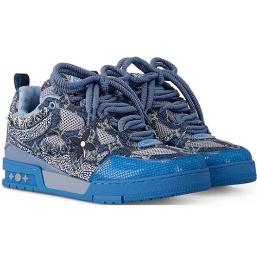 Alternative view of LOUIS VUITTON LV " Swarovski Monogram TRAINER-SKATE SK8" BLUE