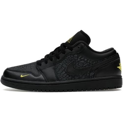 Nike Air Jordan 1 Retro Low SE "Elephant Print" Black Gold Negro Dorado